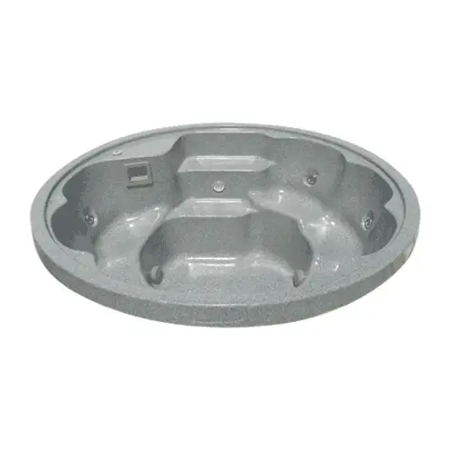 Plumbed/foamed Spa 92" Sclpd Splovr Gry Grnt