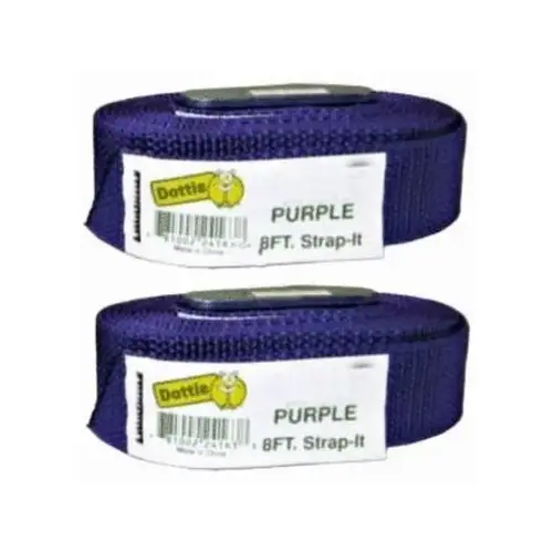 8' Nylon Web Straps Purple 2 Pk 8' Nylon Web Straps Purple 2 Pk