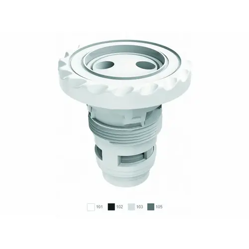 Black Aquathunder Spa Jet Barrel Therapeutic Spinner