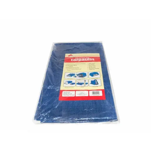 12' X 12' Blue Poly Tarp 3.0 Mil W/ Grommets 12' X 12' Blue Poly Tarp 3.0 Mil W/ Grommets