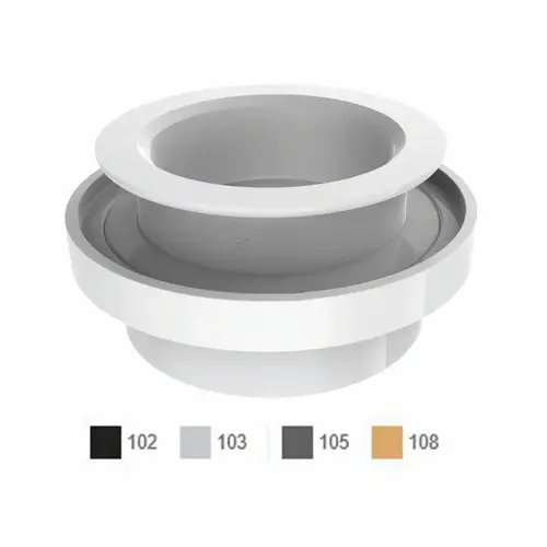 Aquathunder 2.5" Wht Gunite Niche W Water Stop White