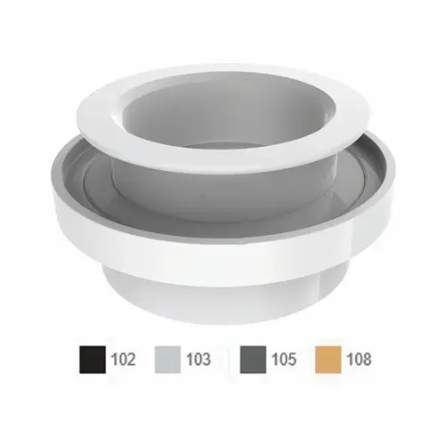 Aquathunder 2.5" Dk Gry Gunite Niche W/ Water Stop Gray