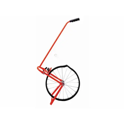 Rolatape 400 Series Measuring Wheel, 100,000 ft, 15-1/2 in Wheel, Steel Wheel, Steel, Red Rolatape 400 Series Measuring Wheel, 100,000 ft, 15-1/2 in Wheel, Steel Wheel, Steel, Red
