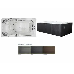 Garden Leisure Spas GLSWIMPRO13B-18-L8 92x160x55 Ster Marb Gry Confer Spa