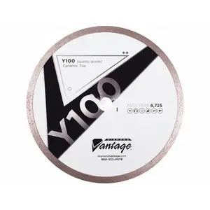 DIAMOND VANTAGE 4506CTDY2 4.5"x7/8"-5/8" Arbor Y100 Dry Ceramic Tile Blade