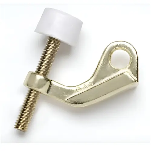 Residential Doorsaver, Door Stop, Carbon Steel Material, Bright Brass Finish Residential Doorsaver, Door Stop, Carbon Steel Material, Bright Brass Finish