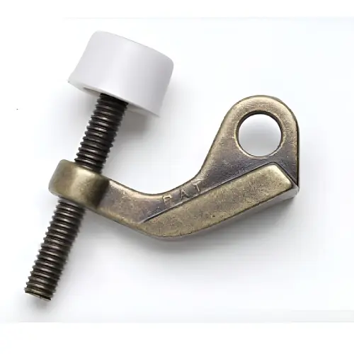 Residential Doorsaver, Carbon Steel Material, Hinge Mounted Design, Door Stop Function, Antique Brass Finish Residential Doorsaver, Carbon Steel Material, Hinge Mounted Design, Door Stop Function, Antique Brass Finish