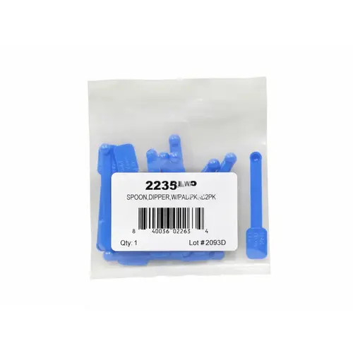 .05g Blue Plastic Dipper Spoon W/ Paddle Handle 12/pack .05g Blue Plastic Dipper Spoon W/ Paddle Handle 12/pack