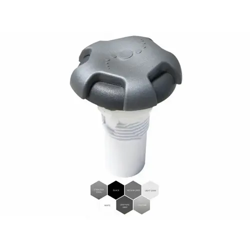 1" Dk Gry/slvr Large Handle Air Control