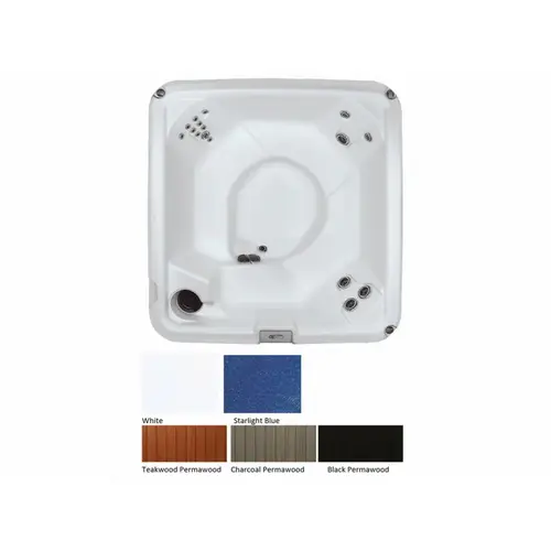 C610 Starlight Blue Black Cab 110v 1hp 18 Jets 425 Gal Spa