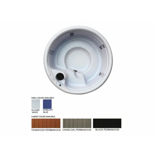 C110 White Charcoal Cabinet 110v 1hp 13 Jets 225 Gal Spa C110 White Charcoal Cabinet 110v 1hp 13 Jets 225 Gal Spa