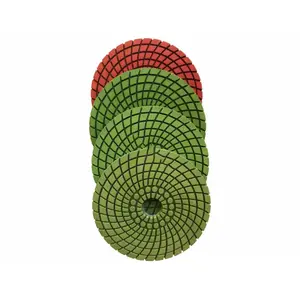 DIAMOND PROFESSIONALS 4LK 7 Pads Wet Polishing Pad 4"