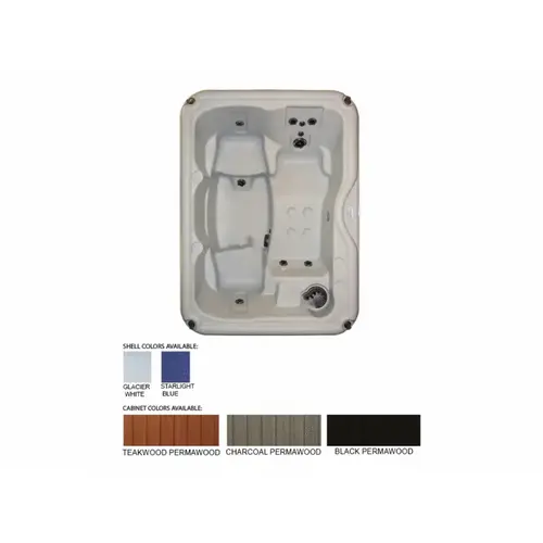 C310 Starlit Blue Charcoal Cab 110v 1hp 12 Jets 250 Gal Spa