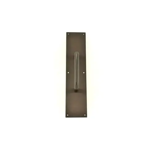 3-1/2" x 15" Square Corner Pull Plate with 6" 1194 Pull Oil Rubbed Bronze Finish