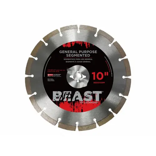 10"x7/8" Dm 5/8" Arbor Gen Purpose Seg Blade