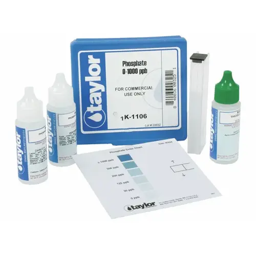 Phosphate Test Kit, 0-1000 Or 0-6000 Ppb Phosphate Test Kit, 0-1000 Or 0-6000 Ppb