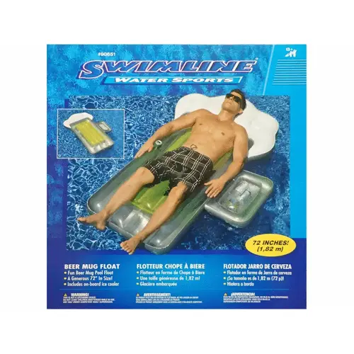 Beer Mug Pool Float 72" X 34" X 8" Beer Mug Pool Float 72" X 34" X 8"