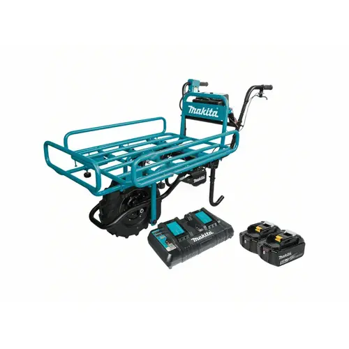 18-Volt X2 (36-Volt) LXT Lithium-Ion Brushless Cordless Power-Assisted Flat Dolly Kit with (2) Batteries 5.0Ah, Charger Teal 18-Volt X2 (36-Volt) LXT Lithium-Ion Brushless Cordless Power-Assisted Flat Dolly Kit with (2) Batteries 5.0Ah, Charger Teal