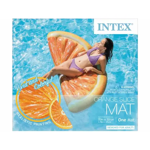 Orange Slice Floating Mat 70" X 33.5" Orange Slice Floating Mat 70" X 33.5"