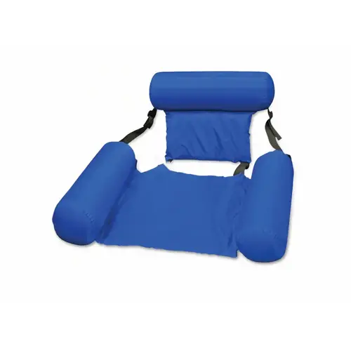 Fabric Swimming Pool Float Water Chair Lounger Blue Fabric Swimming Pool Float Water Chair Lounger Blue