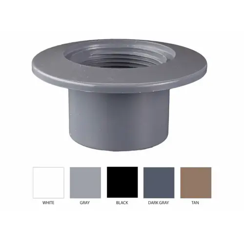 2" Fip X 2" Socket Gray Insider Wall Return Fitting