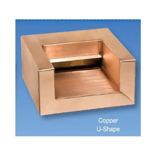 6" Copper U-shaped Scupper 6" Copper U-shaped Scupper