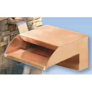 Bobe Water & Fire Features SFRC-6 6" Copper Smooth Flow Radius Scupper