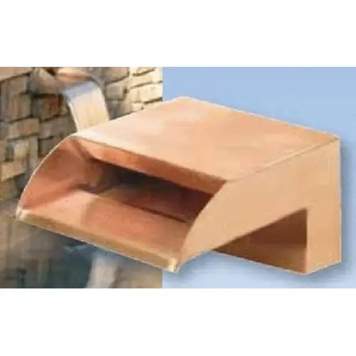 6" Copper Smooth Flow Radius Scupper