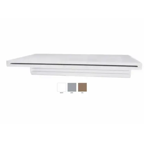 Natural Wonders 18" White Waterfall With Back Port And 1" Lip