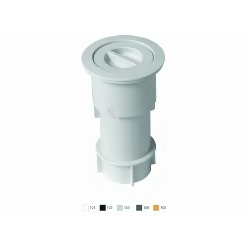 5" Light Gray Umbrella Stand With Sleeve And Center Cap