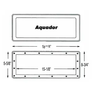 Aquador(R) 1020 Doughboy Ag Skimmer Faceplate & Lid Beige
