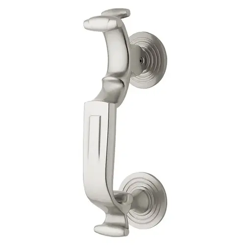 S-Shaped Door Knocker Lifetime Satin Nickel Finish S-Shaped Door Knocker Lifetime Satin Nickel Finish