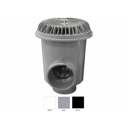 3" VGB Gunite Pool Main Drain, Nova, White