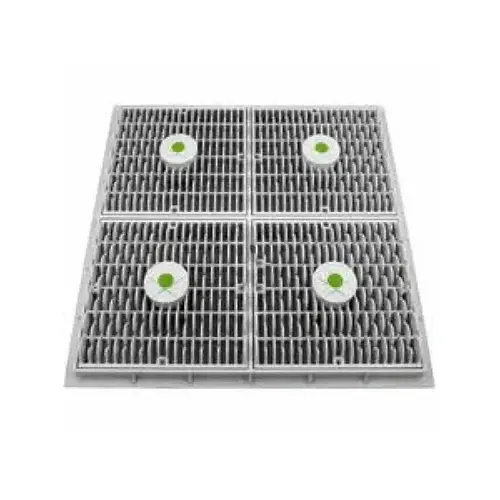 18"x18" Black Wave Suction Cover W/ Frame