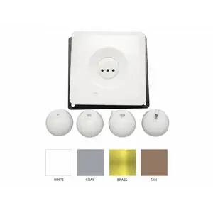 CMP 25598-300-000 White Square Face With Flange Multi-nozzle Adjustable Deck Jets