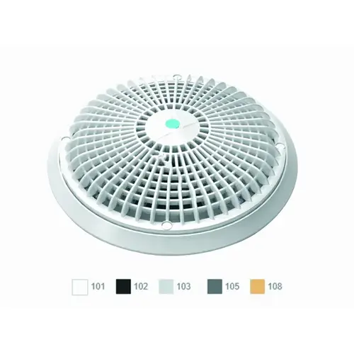 2/pk 10" Light Gry Star Suction Cover W/ Frame 2/pk 10" Light Gry Star Suction Cover W/ Frame