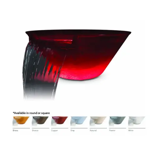 Square Brass Magicbowl Water Effect W/o Light Niche Square Brass Magicbowl Water Effect W/o Light Niche