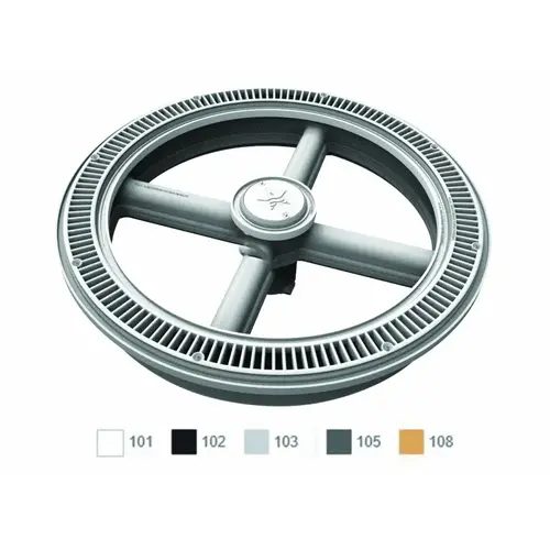 20" Full Circle Suction Cover With One-port Sump Black