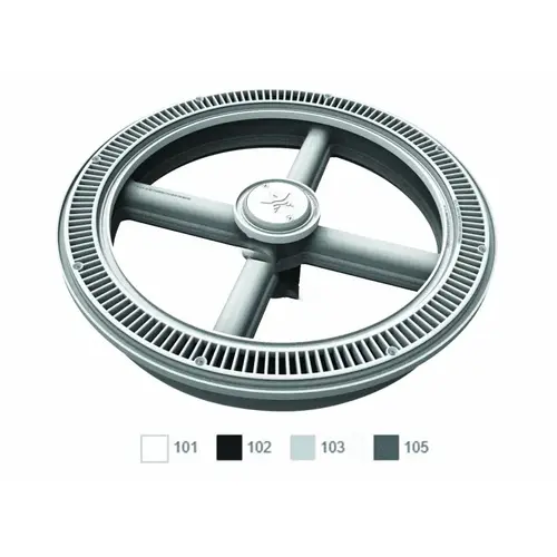 20" White Full Circle Suction Cover W/ 1-port Sump 20" White Full Circle Suction Cover W/ 1-port Sump