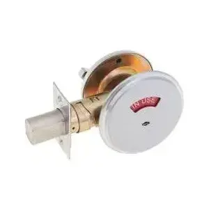 Falcon D271 626 Lock D200 Series Grade 2 Non-Handed Medium Duty Deadlock Chasis Thumbturn Indicator Keyless Satin Chrome Finish