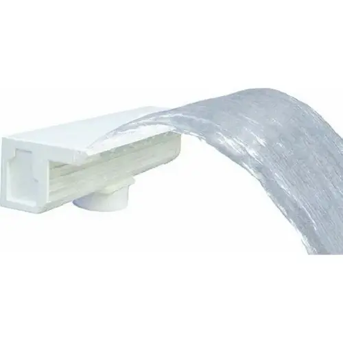 18" White Natural Wonders Arch Waterfall With Bottom Port