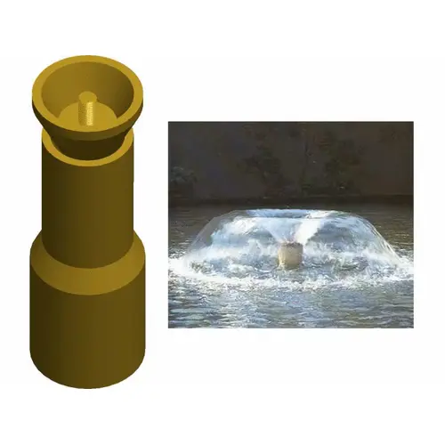 2" Npt 35 degree Deflector Mushroom Fountain Nozzle