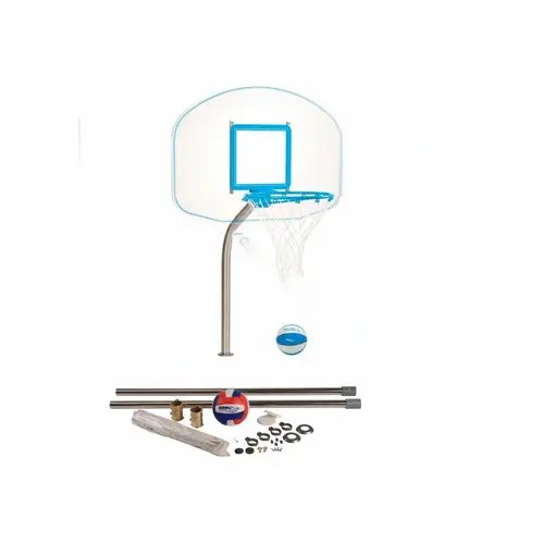 Regulation Clearhoop & Stainless Deckvolly Set