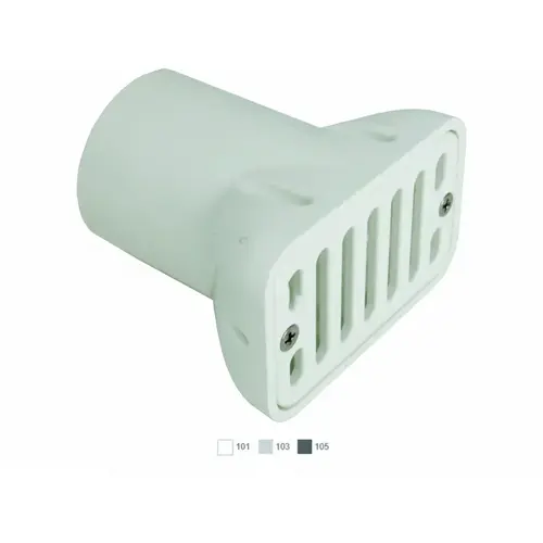 2"x4" Light Gry Gutter Deck Drain 2"x4" Light Gry Gutter Deck Drain