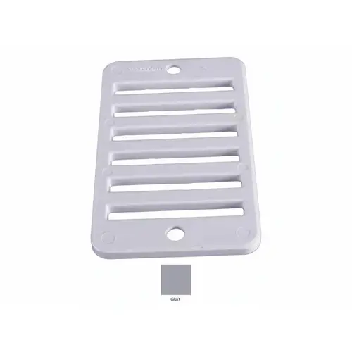 Gry Rectangular Grate W/ Screws Gry Rectangular Grate W/ Screws