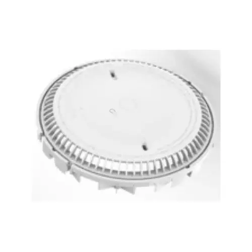 11.125" Drain Ring and Cover w/2 Stainless Steel 316 Screws, #8X.75" Selftap, White