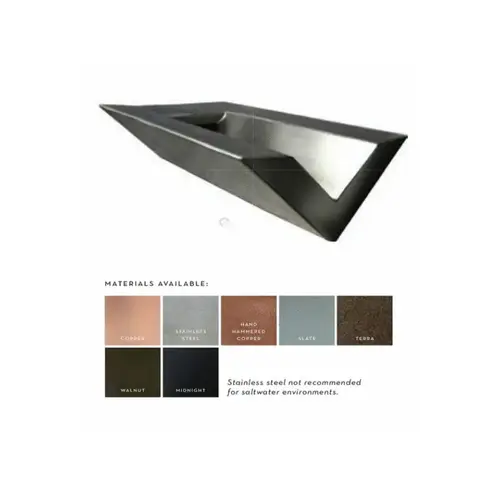 10" Stainless Steel Wedge Scupper