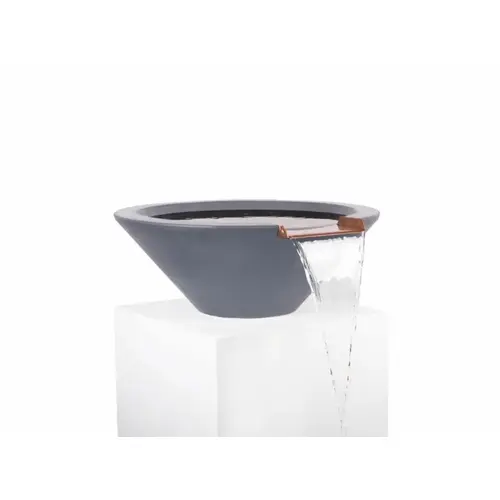 31"rd Gry Gfrc Cazo Water Bowl 31"rd Gry Gfrc Cazo Water Bowl