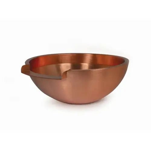 26" Round Copper Spillway Bowl W/ 12" Spillway 26" Round Copper Spillway Bowl W/ 12" Spillway