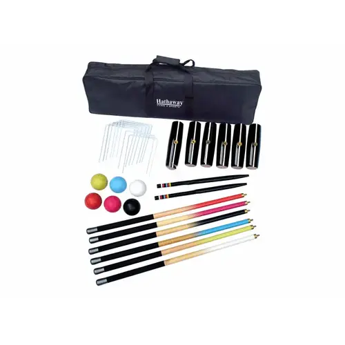 6-player Deluxe Croquet Set W/ Carry Bag 6-player Deluxe Croquet Set W/ Carry Bag